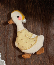 Cute Goose And Friends Stitched Fabric DIY Brooch Collection