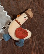 Cute Goose And Friends Stitched Fabric DIY Brooch Collection