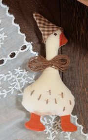 Cute Goose And Friends Stitched Fabric DIY Brooch Collection