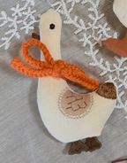 Cute Goose And Friends Stitched Fabric DIY Brooch Collection