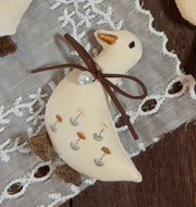Cute Goose And Friends Stitched Fabric DIY Brooch Collection