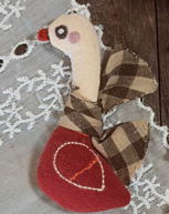 Cute Goose And Friends Stitched Fabric DIY Brooch Collection