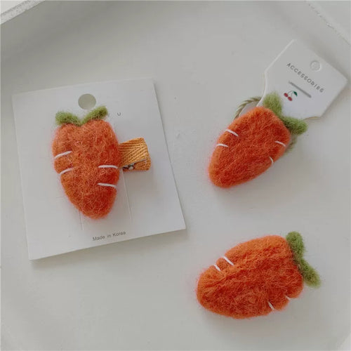 Cute Cartoon Wool Felt Carrot Accessory