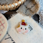 Cute Handmade Fabric Cotton Doll Brooch Pin Accessory