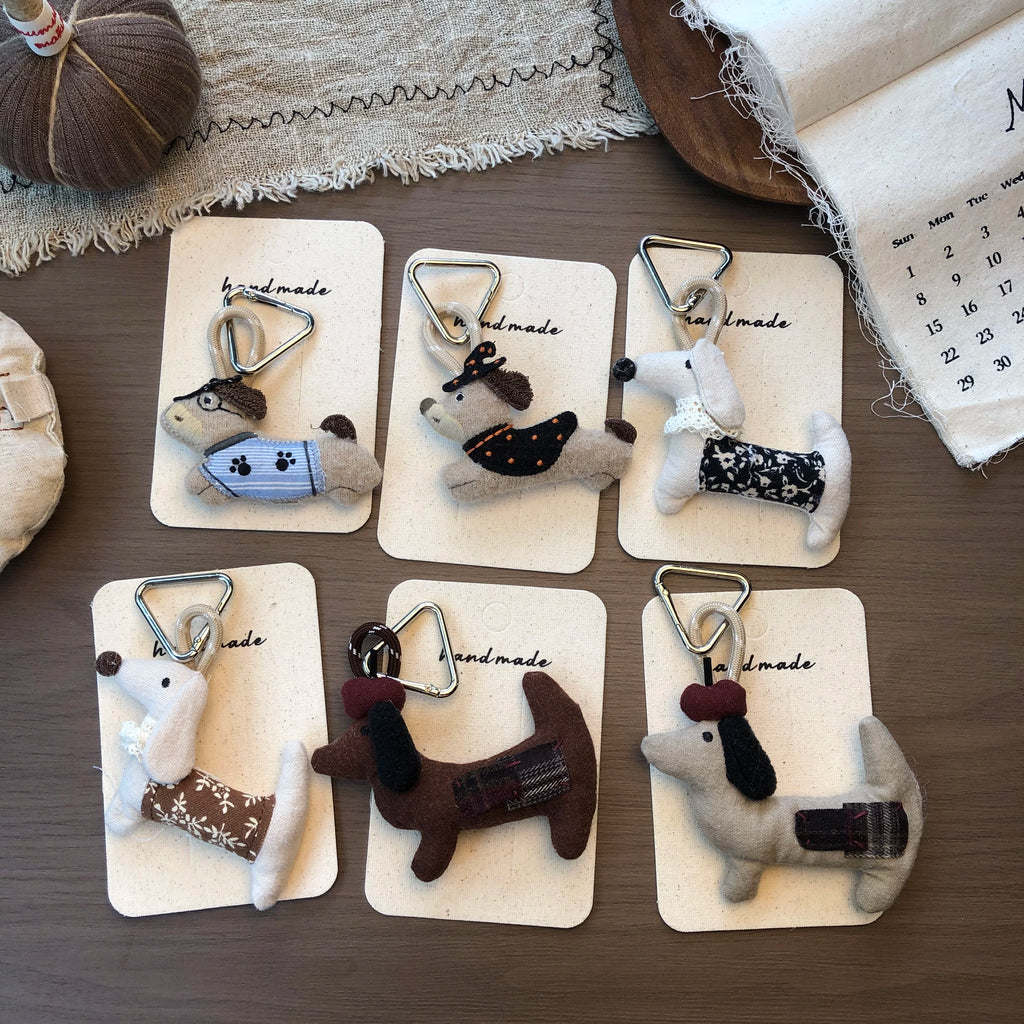 Cute Handmade Fabric Forest Mushroom Plant Bag Pendant Accessory