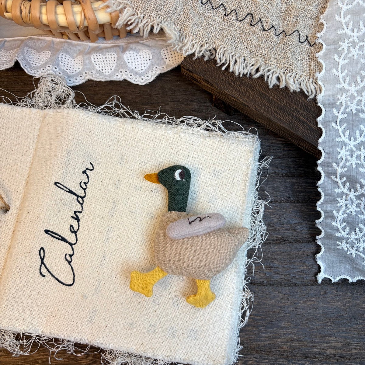 Cute Handmade Fabric Cotton Doll Brooch Pin Accessory