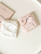French-Inspired Vintage Panties with Bow Cutout and Lace Trim