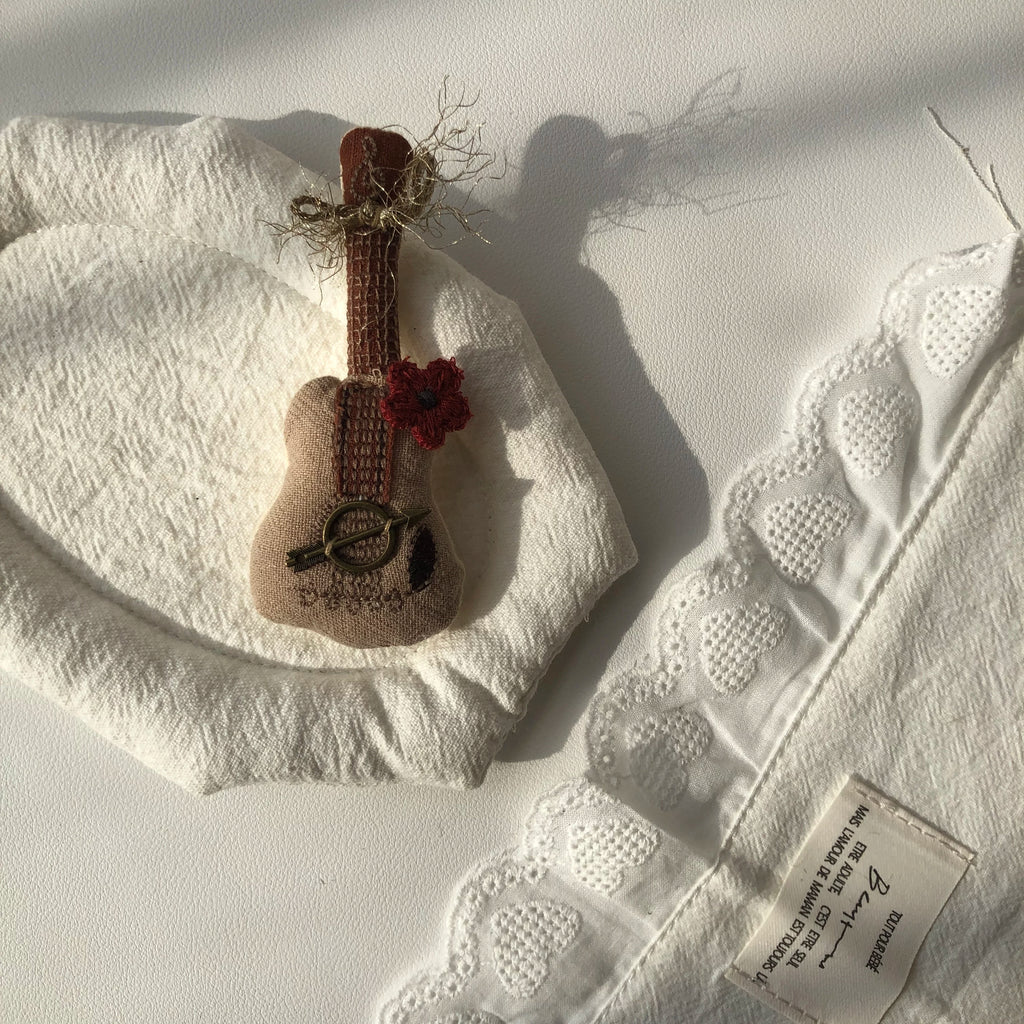 Cute Handmade Fabric Cotton Doll Brooch Pin Accessory