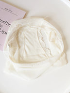 French-Inspired Luxury Silky Satin Panties with Bow and Lace Trim