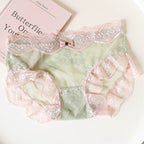 French-Inspired Vintage Panties with Lace Trim