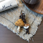 Cute Handmade Fabric Forest Mushroom Plant Bag Pendant Accessory