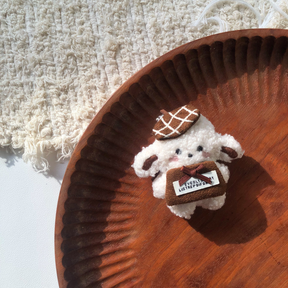 Cute Handmade Fabric Cotton Doll Brooch Pin Accessory