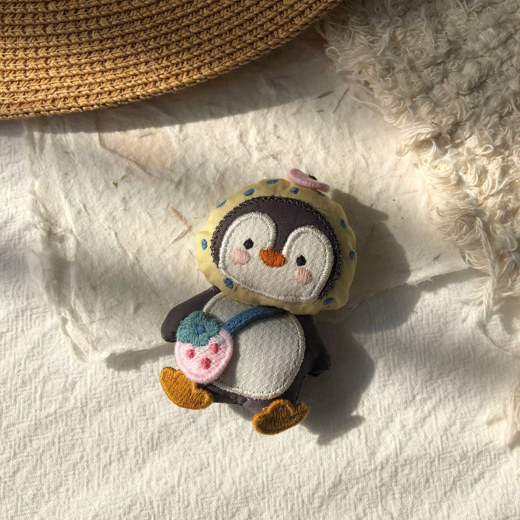 Cute Handmade Fabric Cotton Doll Brooch Pin Accessory