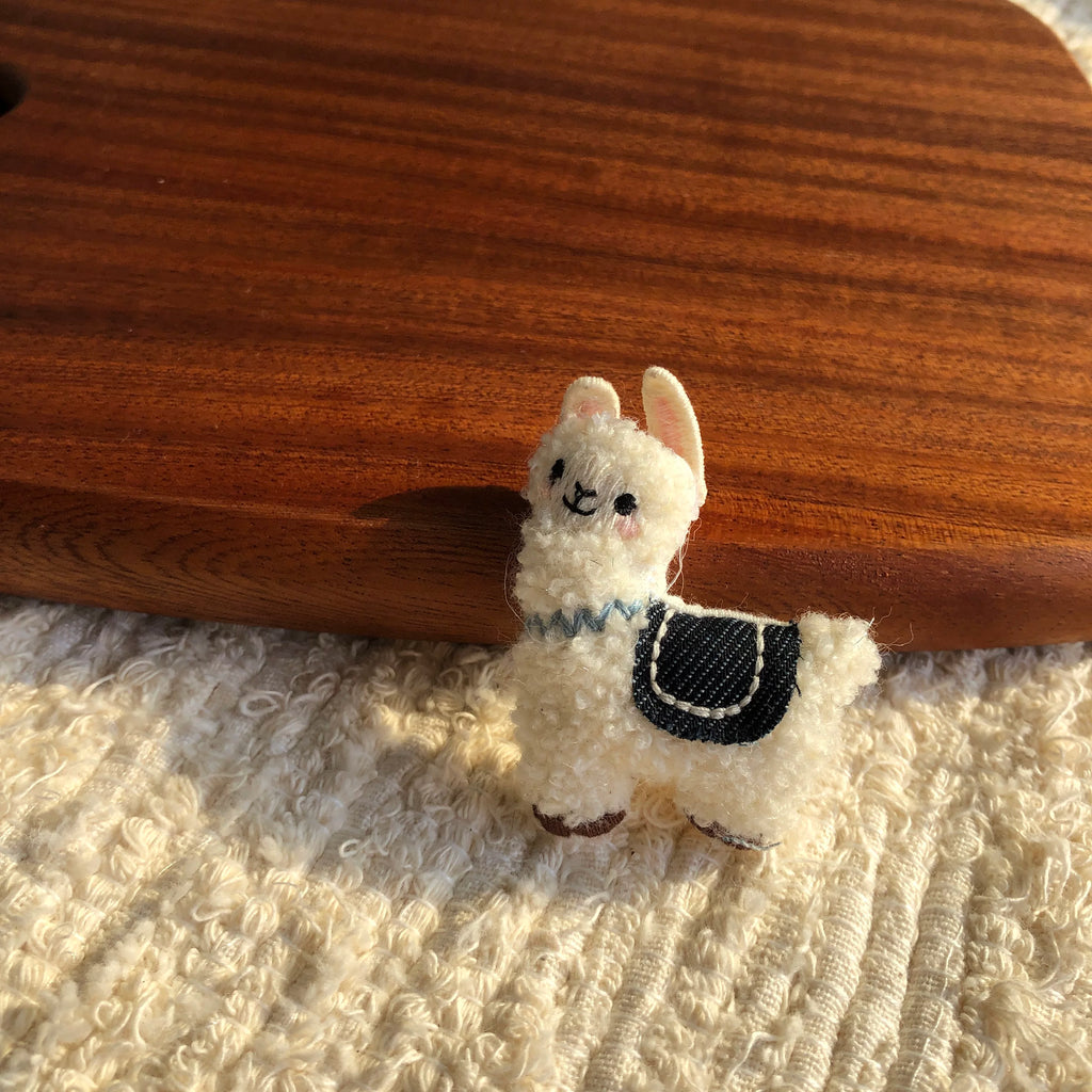 Cute Handmade Fabric Cotton Doll Brooch Pin Accessory