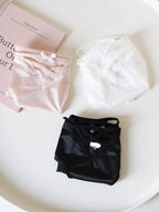 French-Inspired Low-Waist Sheer Mesh Lace Panties with Cross Straps