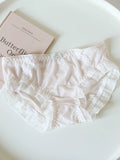 Sweet Ice Silk Panties with Bow Detail and Pure Cotton Crotch
