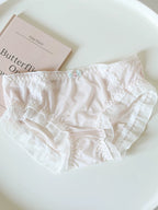 Sweet Ice Silk Panties with Bow Detail and Pure Cotton Crotch