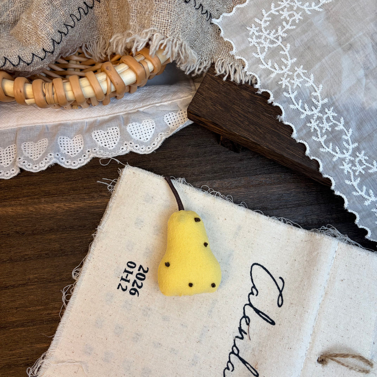 Cute Handmade Fabric Cotton Doll Brooch Pin Accessory