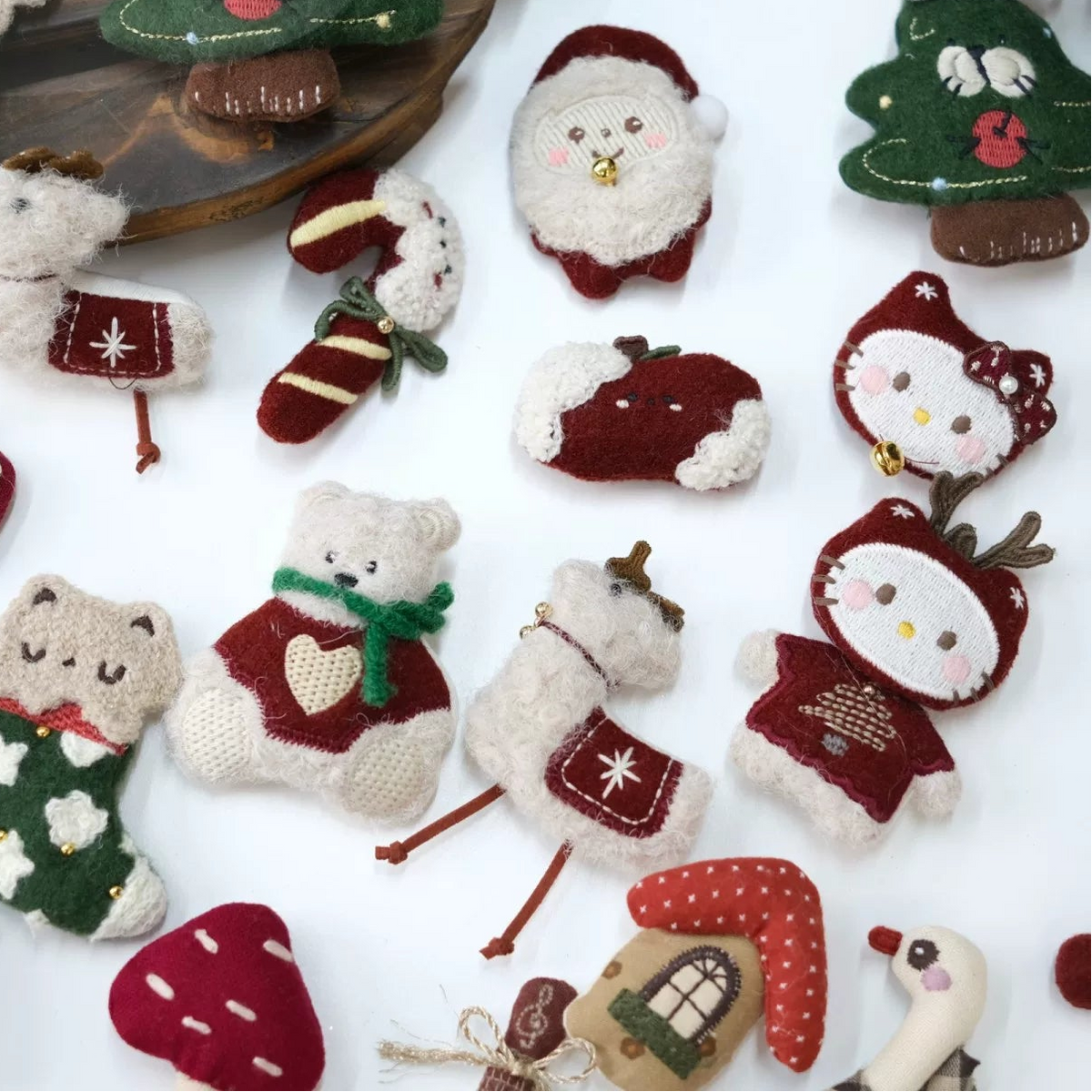 Cute Cartoon Mori Style DIY Christmas Fabric Ornament Material
