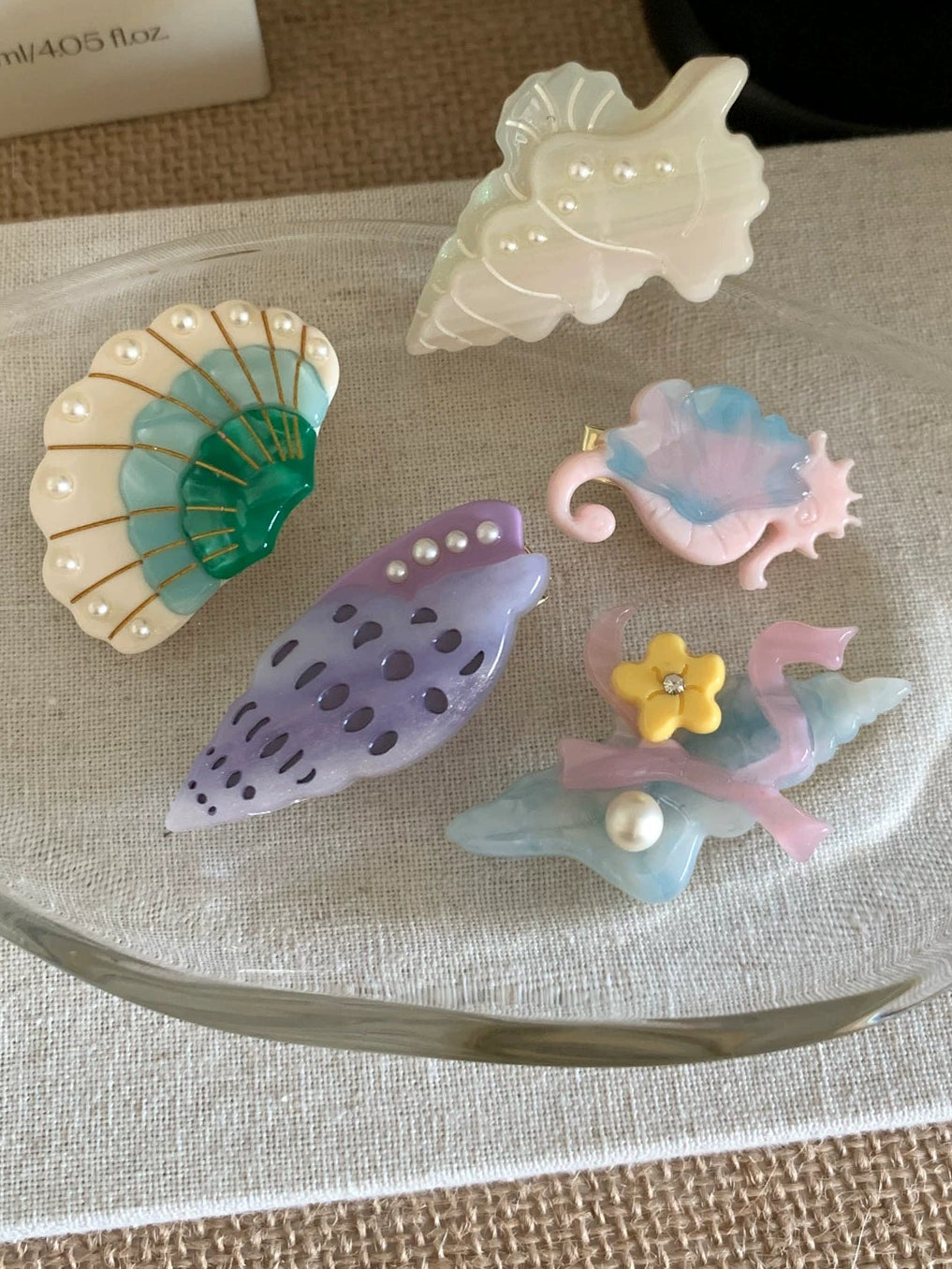 Cute Ocean Seashell Acetate Hair Clip Accessory
