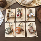 Cute Handmade Cloth Teapot Bag Pendant Keychain Accessory
