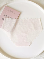 French-Inspired Floral Lace Low-Waist Seamless Breathable Panties with Cotton Crotch