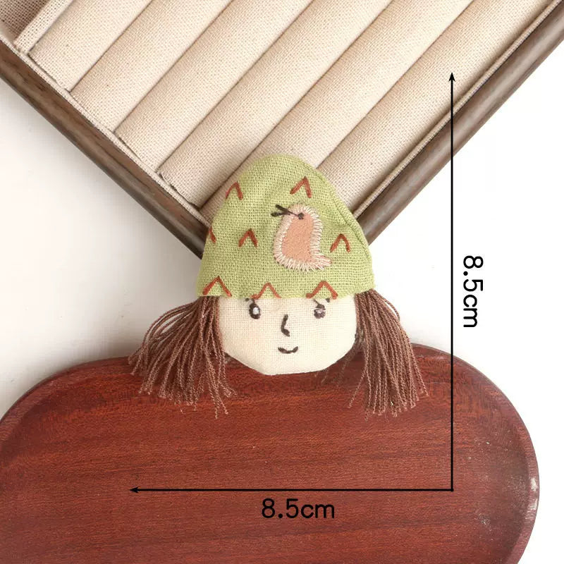 Cute Cartoon Embroidered Cloth Brooch Pin Accessory