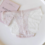 French-Inspired Vintage Low Waist Panties with Lace Trim