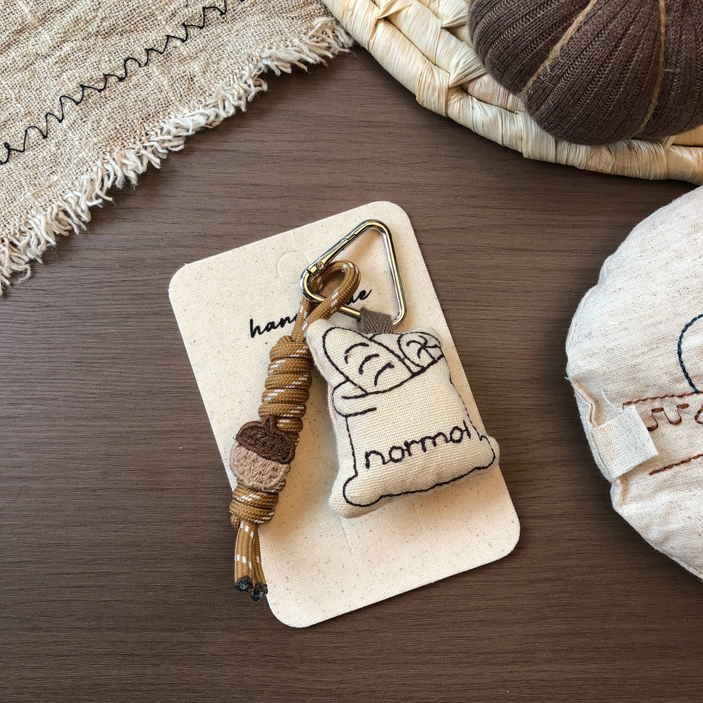 Cute Handmade Fabric Forest Mushroom Plant Bag Pendant Accessory