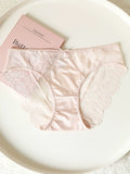 French-Inspired Vintage Panties with Lace Mesh and Cotton Crotch