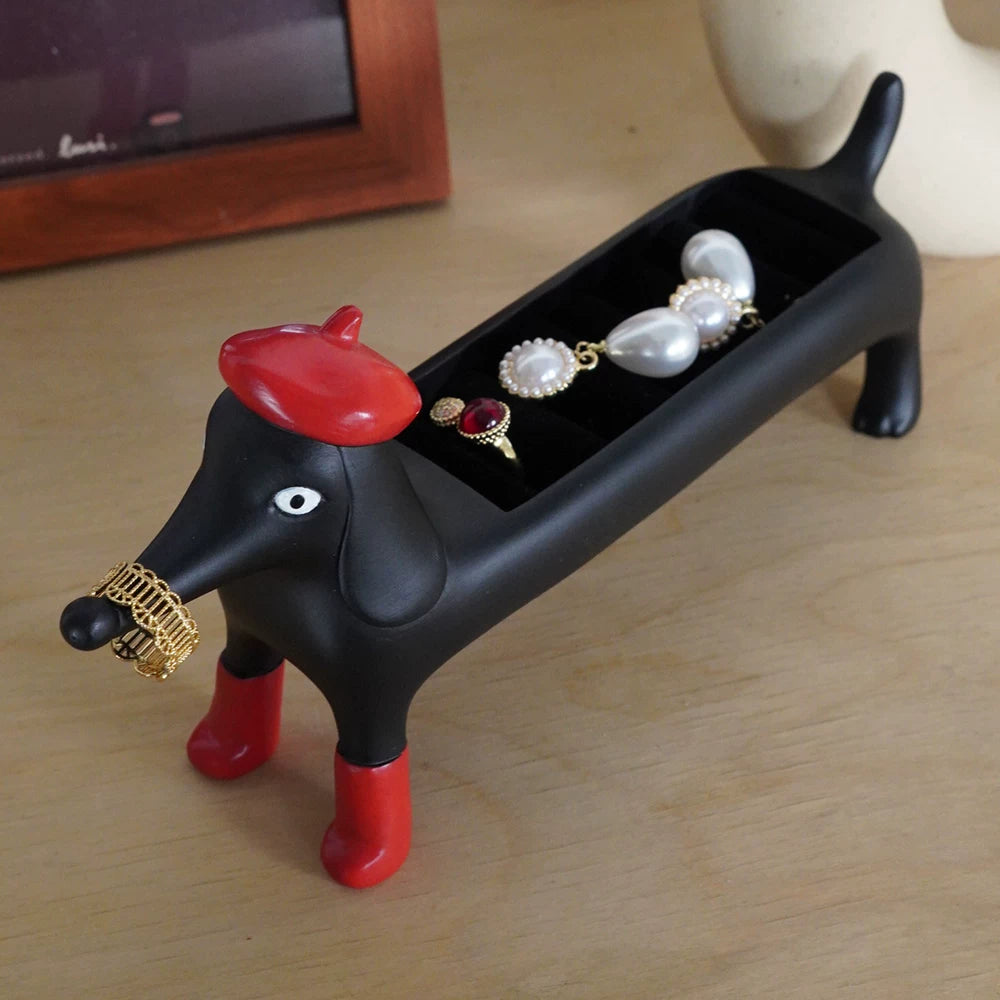 Cartoon Animal Desktop Jewelry Storage Stand Resin Organizer