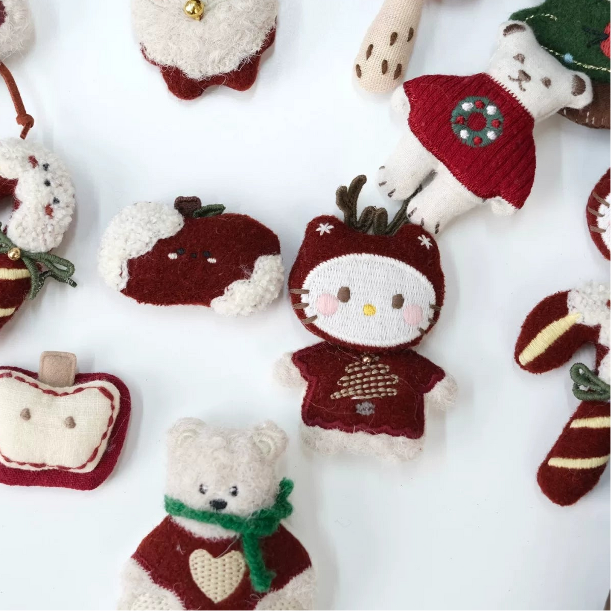 Cute Cartoon Mori Style DIY Christmas Fabric Ornament Material