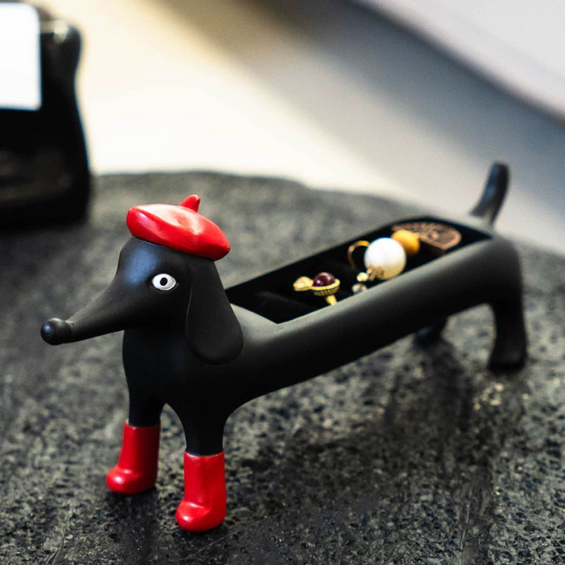 Cartoon Animal Desktop Jewelry Storage Stand Resin Organizer
