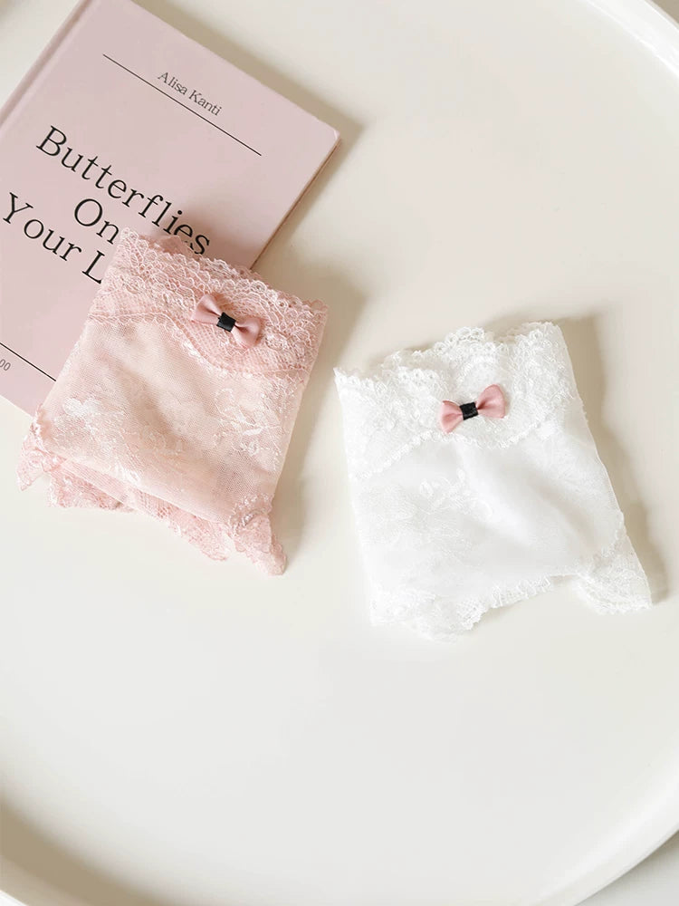 French-Inspired Vintage Panties with Lace Trim
