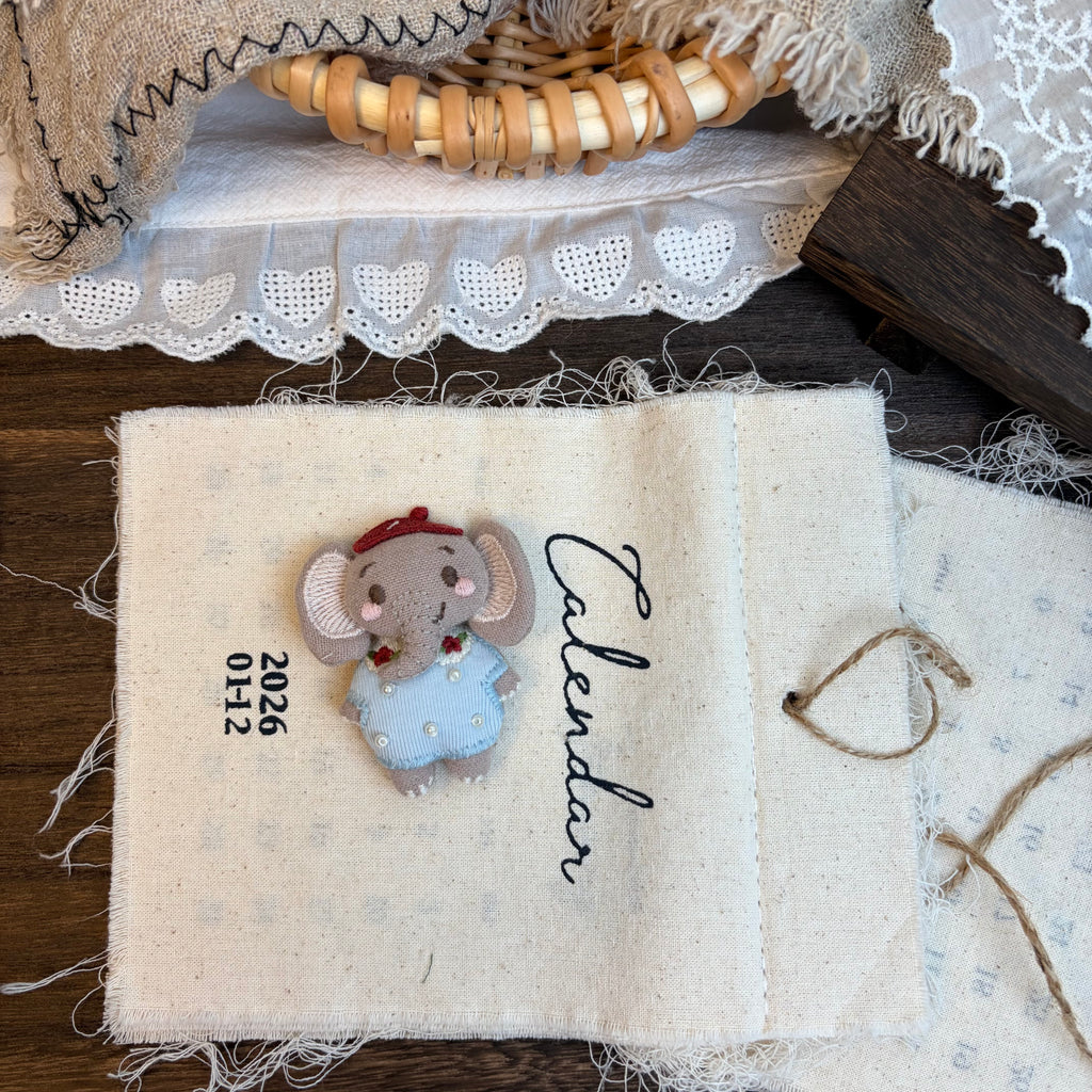 Cute Handmade Fabric Cotton Doll Brooch Pin Accessory