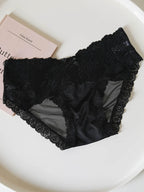 French-Inspired Vintage Pink Panties with Bow Embroidery and Lace Trim