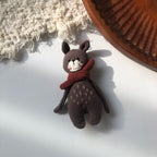 Cute Handmade Fabric Cotton Doll Brooch Pin Accessory