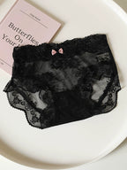 French-Inspired Vintage Panties with Lace Trim