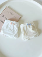 Sweet Ice Silk Panties with Bow Detail and Pure Cotton Crotch