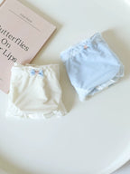 Sweet Ice Silk Panties with Bow Detail and Pure Cotton Crotch
