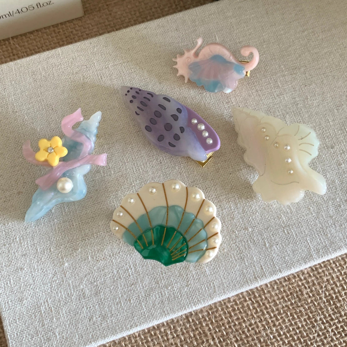 Cute Ocean Seashell Acetate Hair Clip Accessory