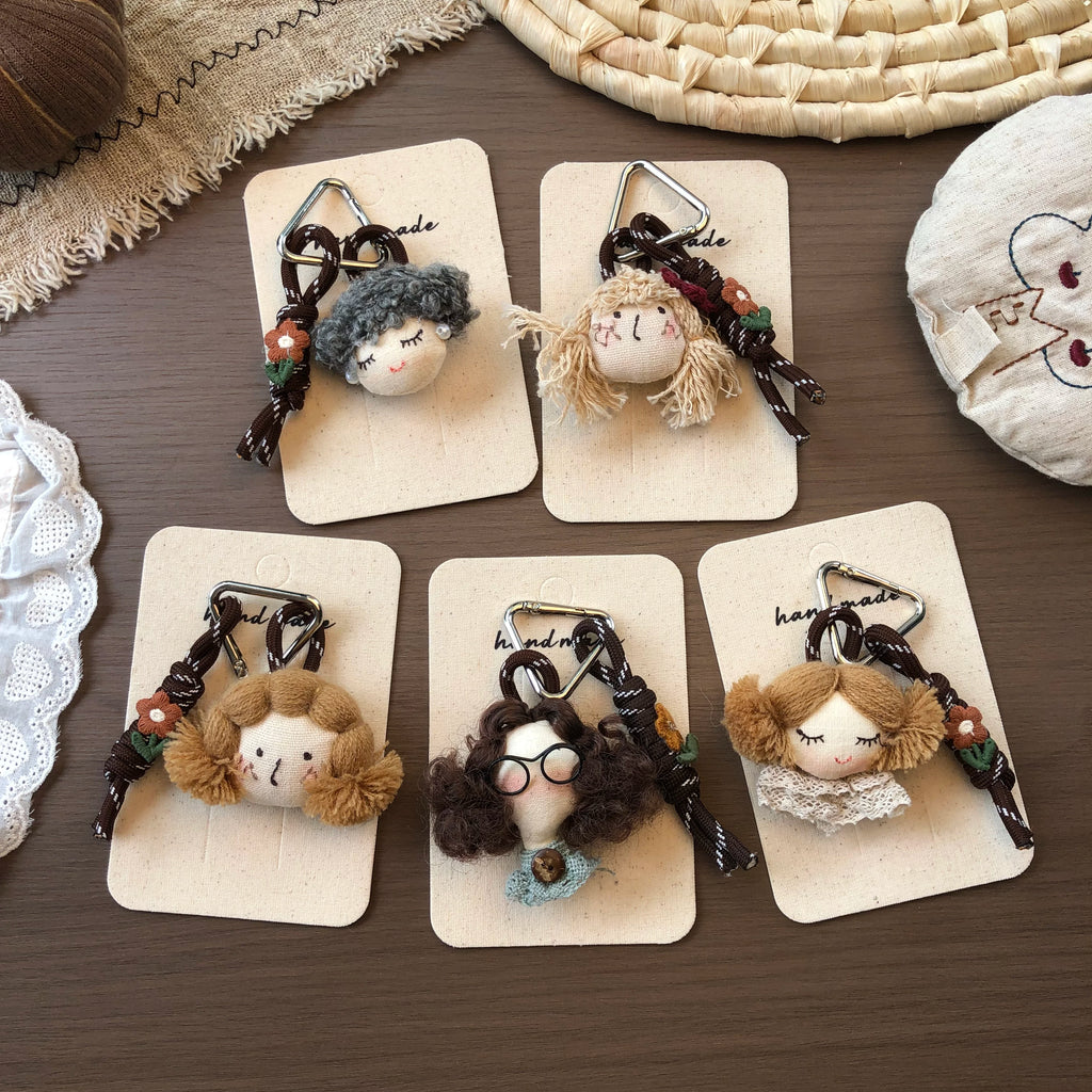 Cute Handmade Fabric Forest Mushroom Plant Bag Pendant Accessory