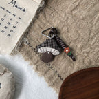 Cute Handmade Fabric Forest Mushroom Plant Bag Pendant Accessory