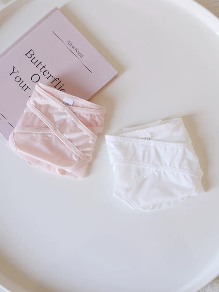 Cross-Cut Hollow-Out Sheer Mesh Lace Panties with Cotton Crotch