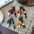 Cute Handmade Fabric Forest Mushroom Plant Bag Pendant Accessory