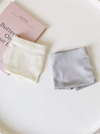 Floral Satin Ice Silk Seamless Briefs with Low-Rise Cut and Cotton Crotch