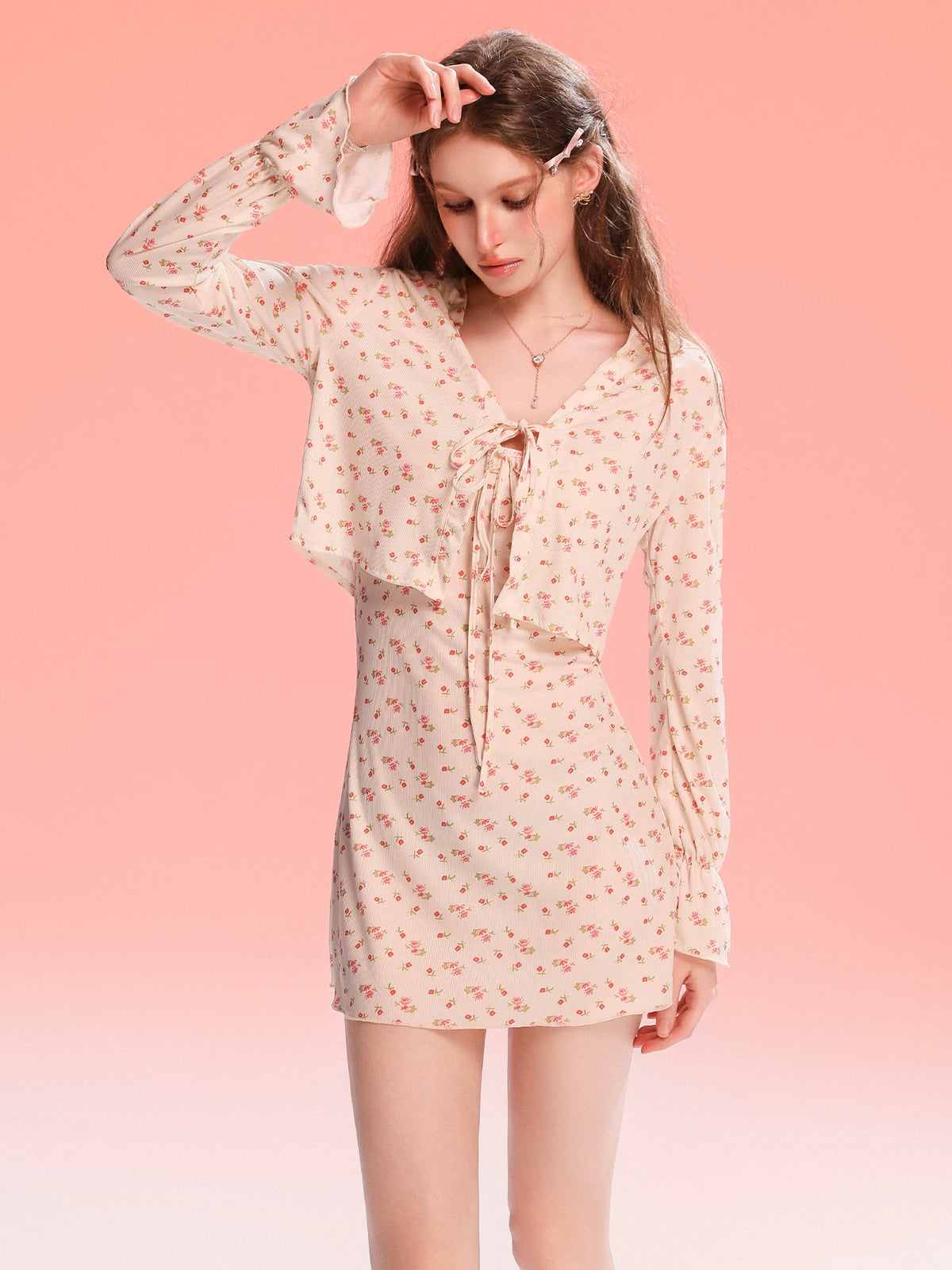 Women's Summer Sweet Modal Floral Camisole Nightdress