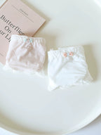 Sweet Ice Silk Panties with Bow Detail and Pure Cotton Crotch