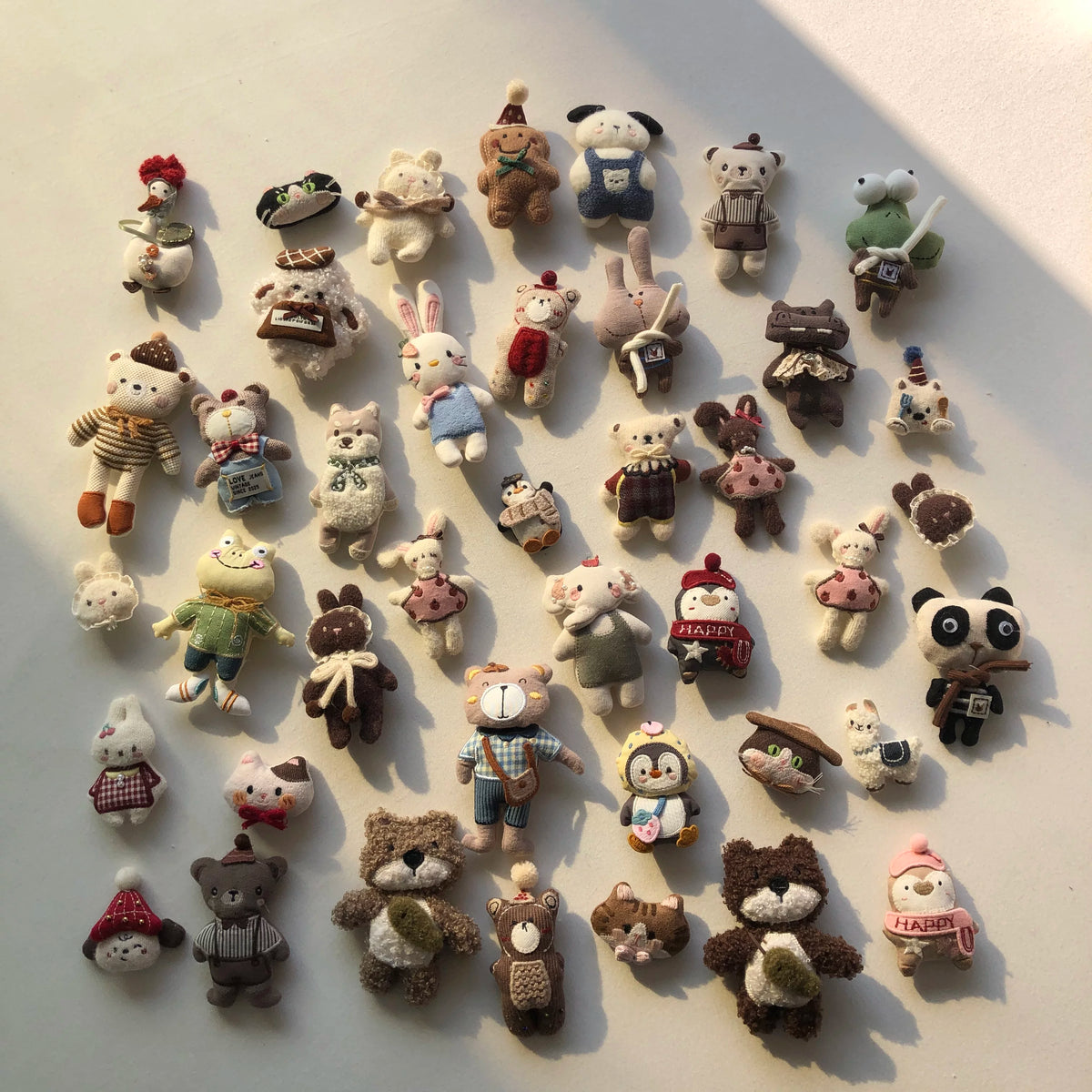 Cute Handmade Fabric Cotton Doll Brooch Pin Accessory
