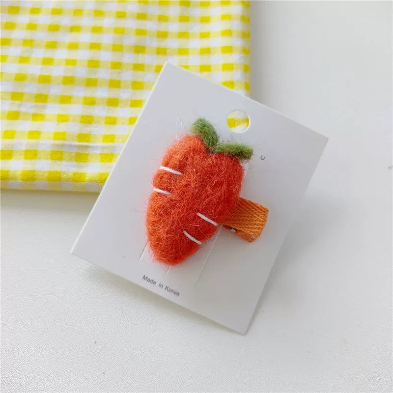 Cute Cartoon Wool Felt Carrot Accessory